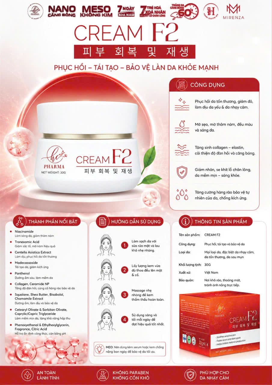 Tài liệu sản phẩm Kem F2