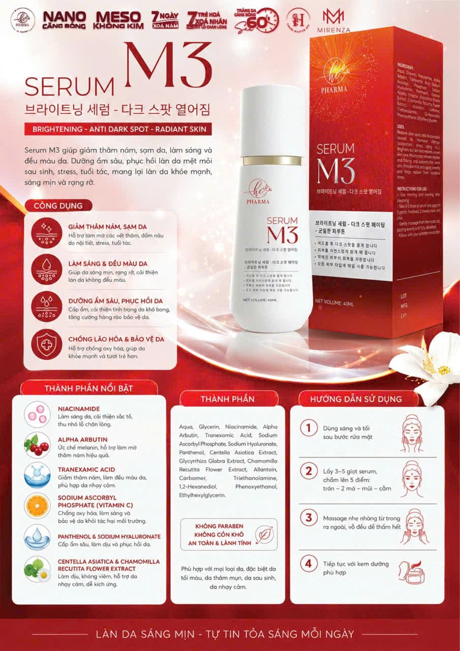 Tài liệu sản phẩm Serum M3