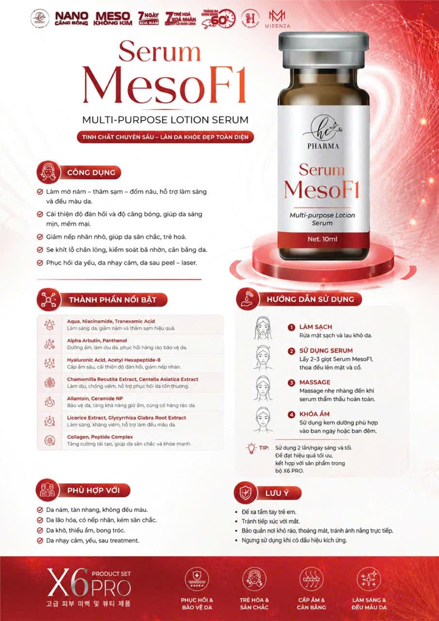 Tài liệu sản phẩm Serum sữa Meso F1