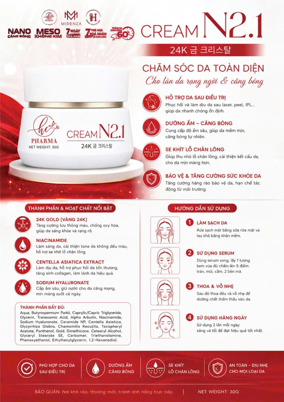 Tài liệu sản phẩm Kem N2.1