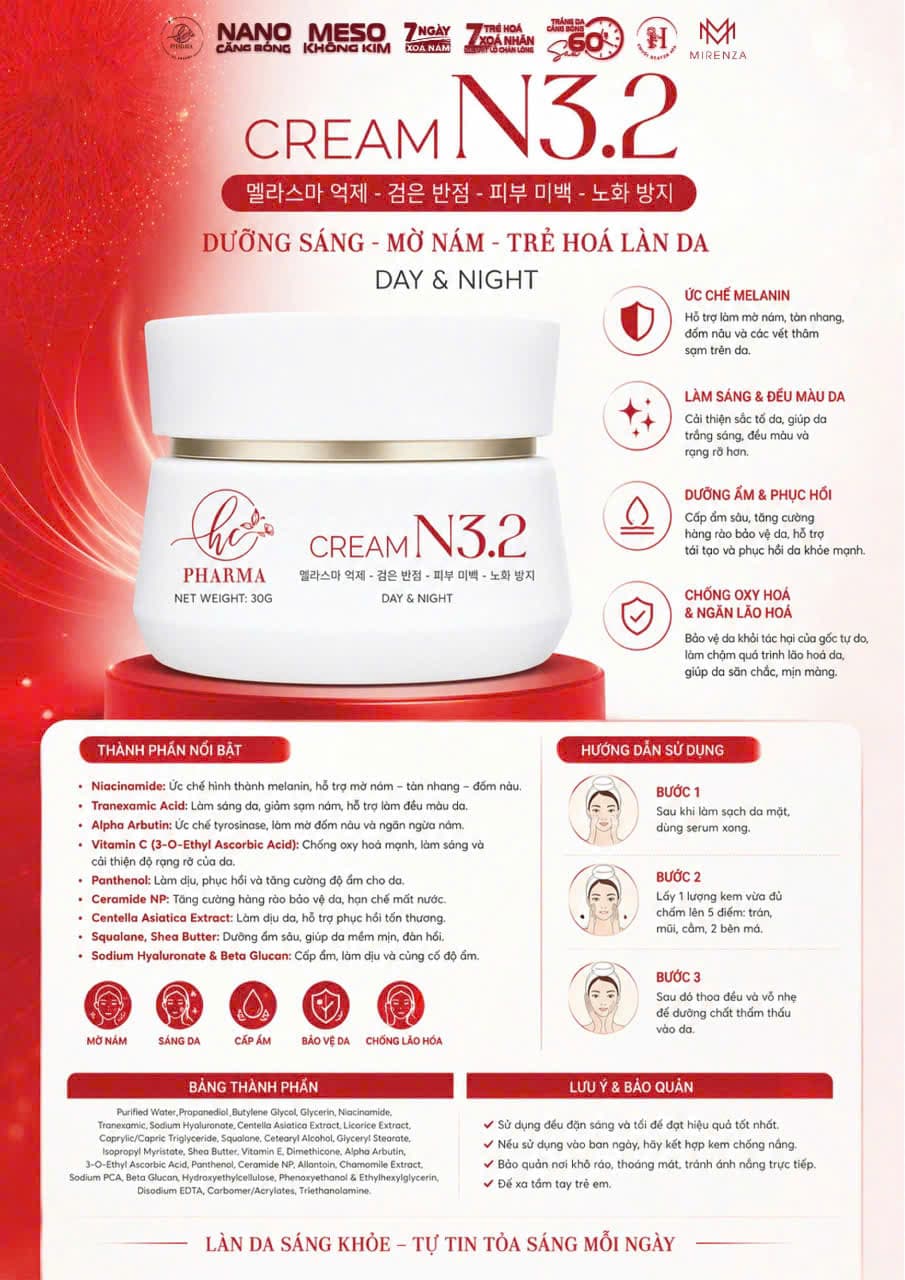 Tài liệu sản phẩm Kem N3.2