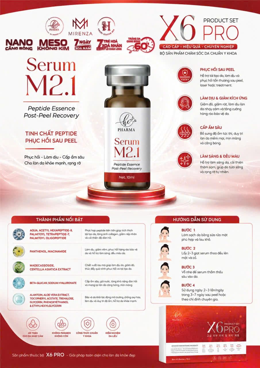 Tài liệu sản phẩm Serum M2.1 (trong bộ X6 Pro)