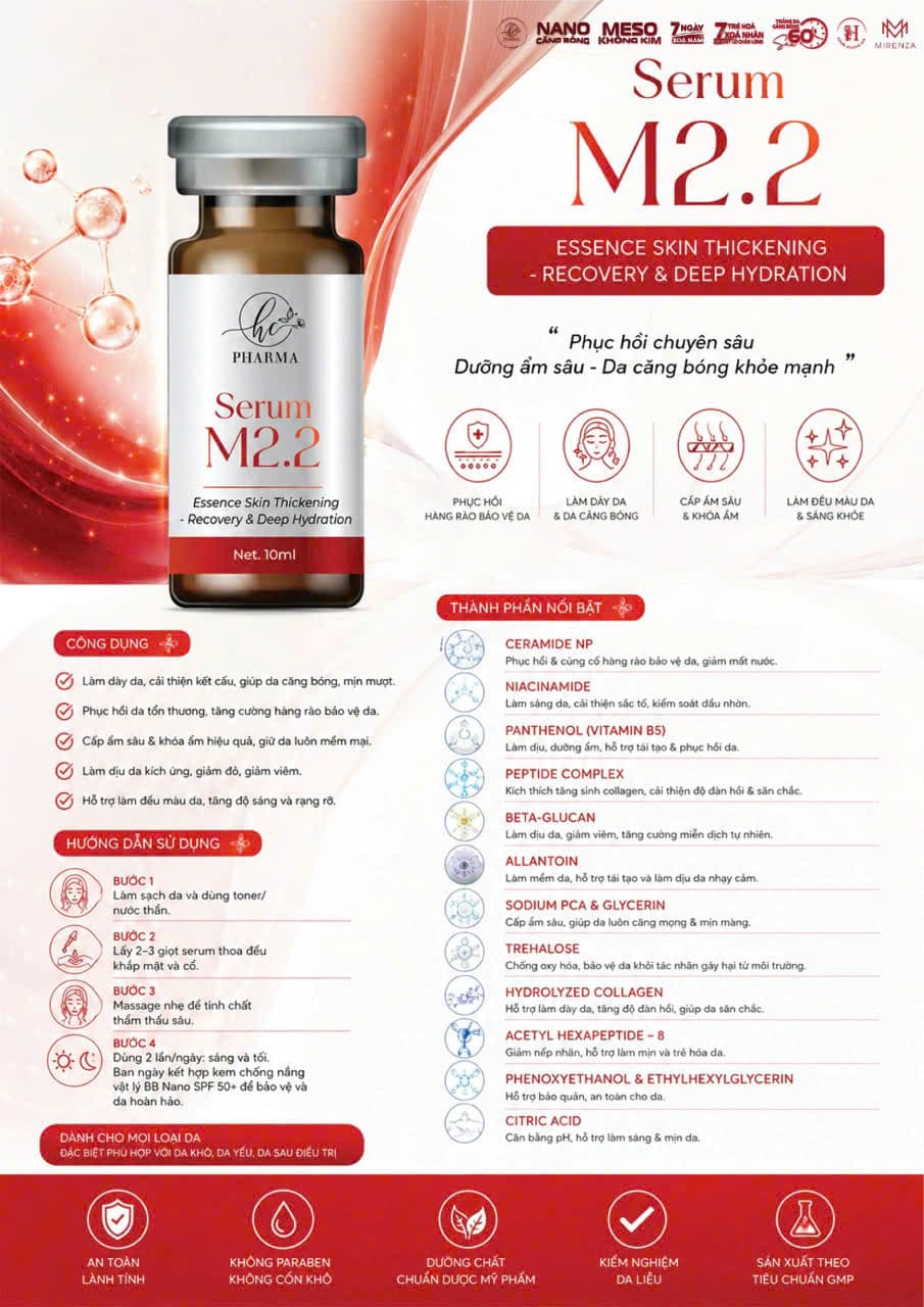 Tài liệu sản phẩm Serum M2.2 (trong bộ X6 Pro)