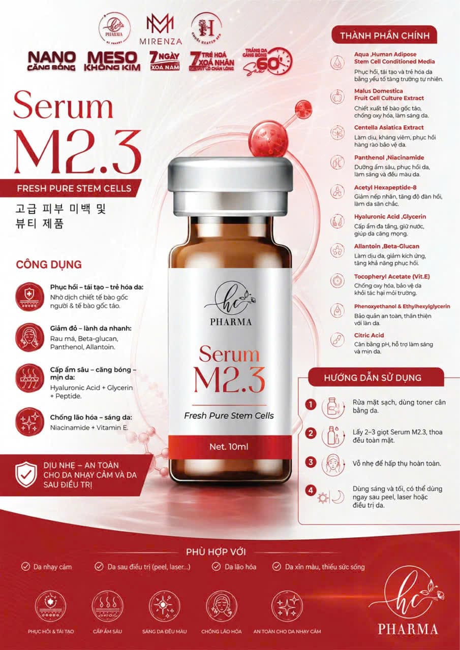 Tài liệu sản phẩm Serum M2.3 (trong bộ X6 Pro)