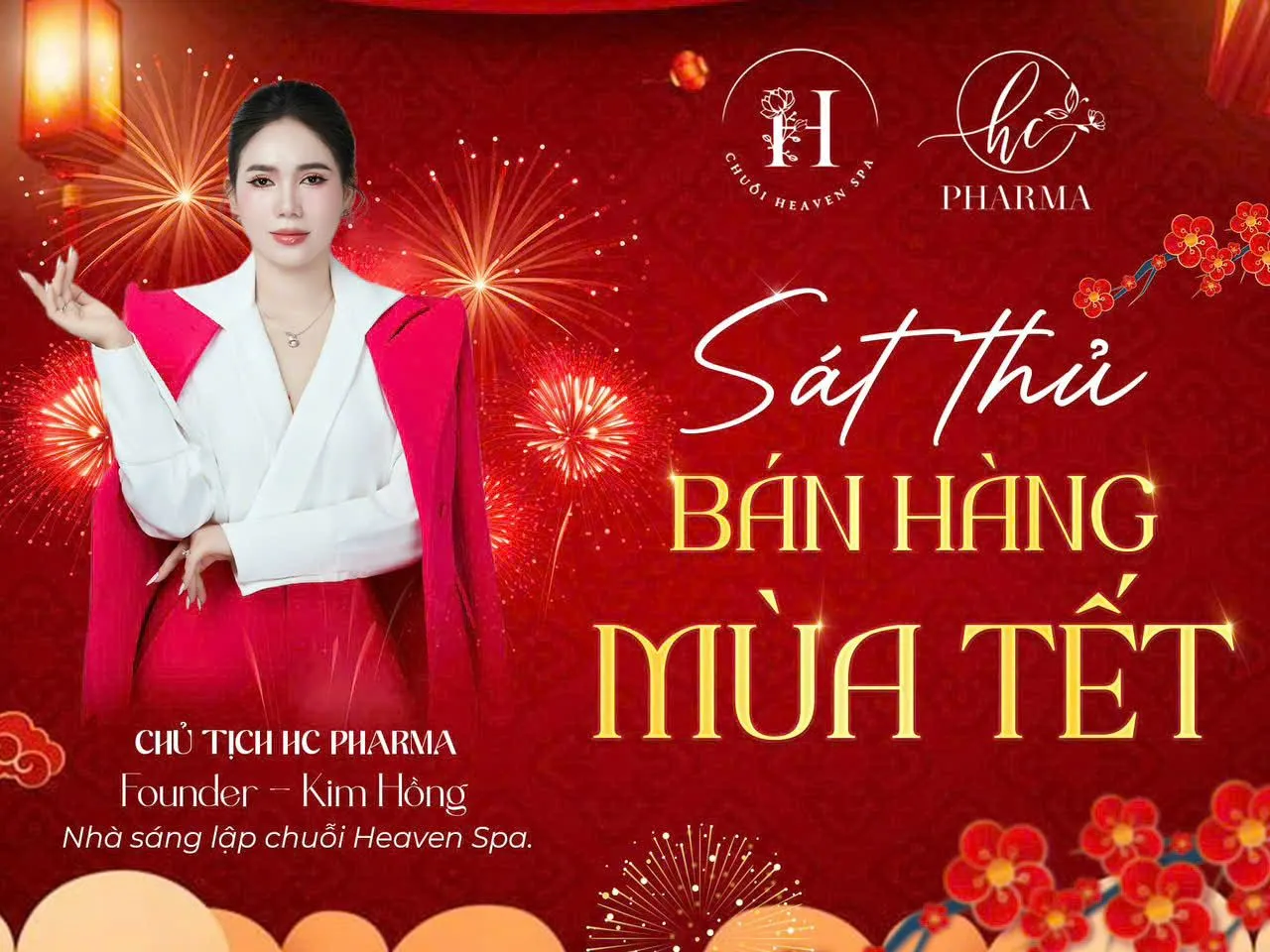 Poster chiến lược bán hàng mùa Tết dành cho chủ spa