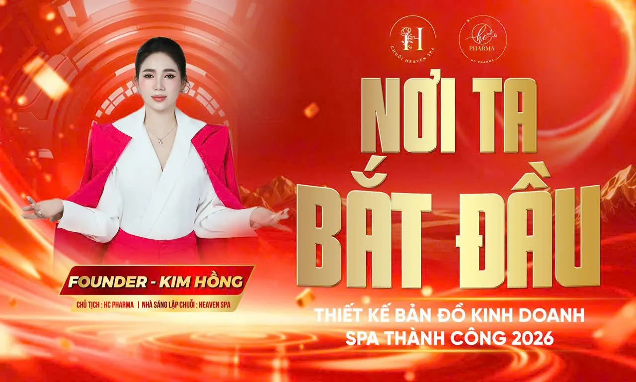 Chủ tịch Kim Hồng, Founder HC Pharma và nhà sáng lập chuỗi Heaven Spa