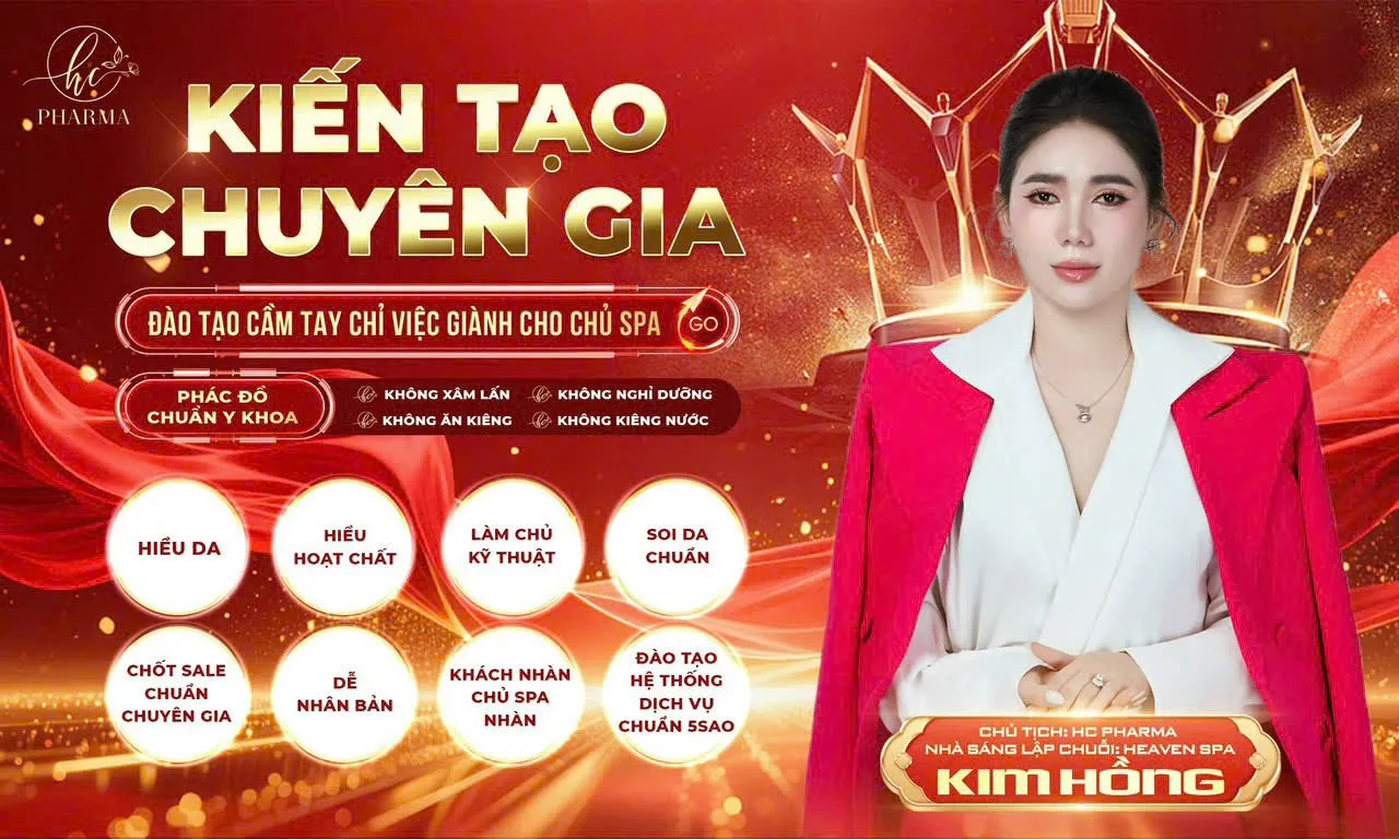 Chương trình đào tạo Kiến tạo chuyên gia dành cho chủ spa của HC Pharma