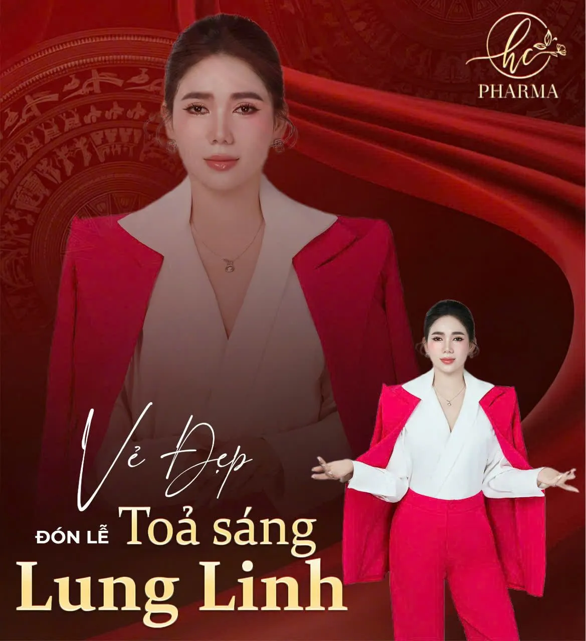 Chủ tịch Kim Hồng đại diện hình ảnh thương hiệu HC Pharma